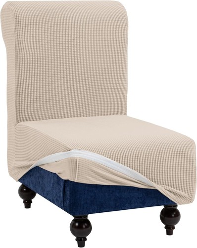 Beige sofabezug ohne armlehnen - beige,