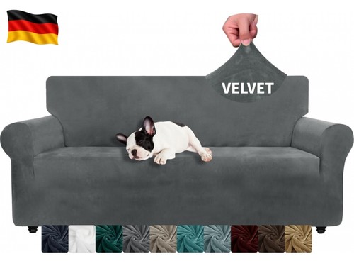 Samt sofaüberzug sitzer - samt,